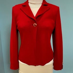 St. John blazer with gold button detail. Size 6.